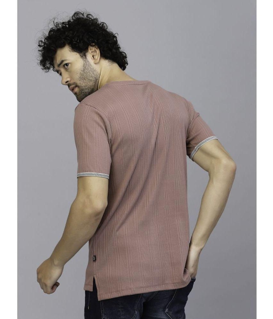 Rigo - Rose Gold Cotton Slim Fit Men's T-Shirt ( Pack of 1 ) - None