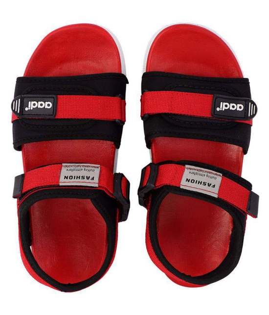 Aadi - Red Men's Floater Sandals - 9