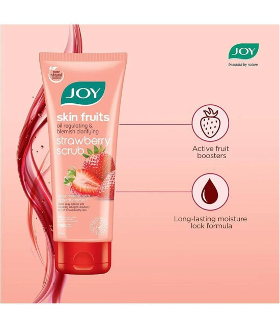 Joy Skin Fruits Oil Regulating Strawberry Face Scrub 200 ml