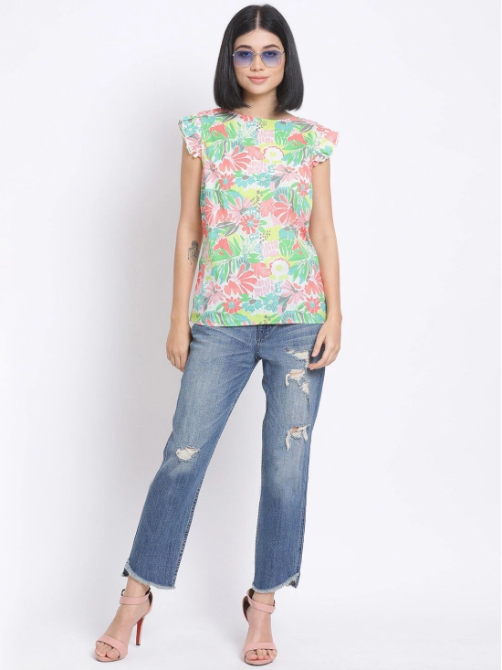 Oxolloxo Multicoloured Floral Printed Regular Top