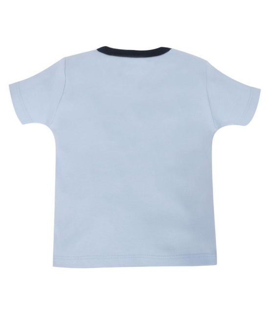 My Milestones T-shirt Half Sleeves Boys Grey Yellow Raglan/ Baby Blue -2Pc Pack - 0-3 M - None