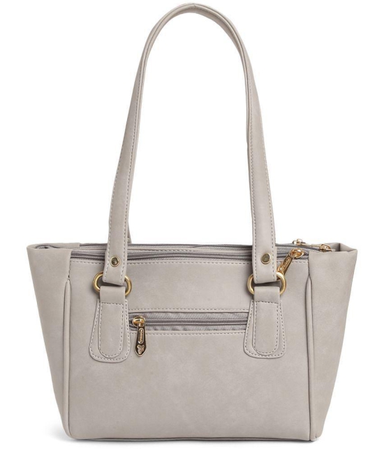 Fostelo - Grey Melange PU Shoulder Bag - Grey Melange