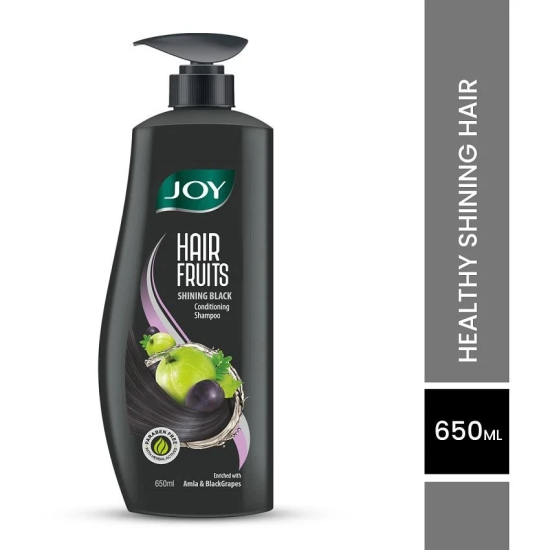 Joy Shining Black Amla Conditioning Shampoo for Long & Strong Hair 650ml, (Pack of 1)