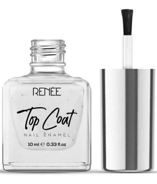 RENEE Top Coat Nail Enamel, Quick Drying, Long Lasting, Chip resisting Formula ,10 Ml