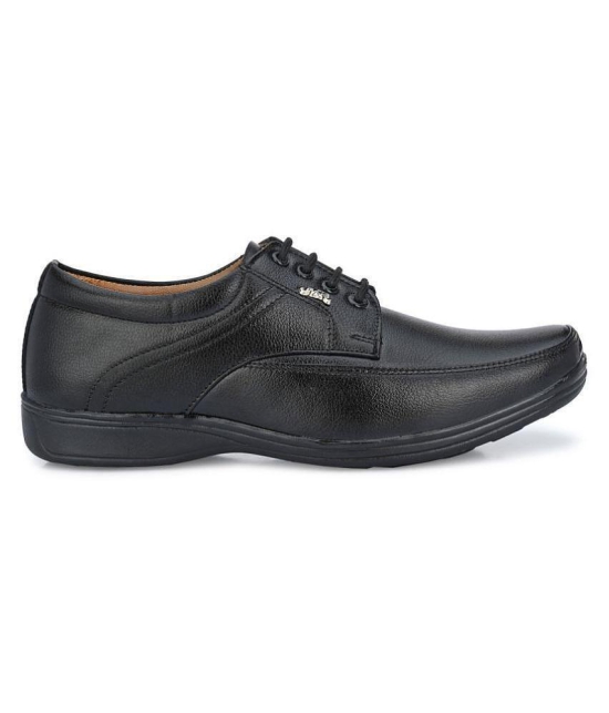 Leeport - Black Mens Oxford Formal Shoes - None