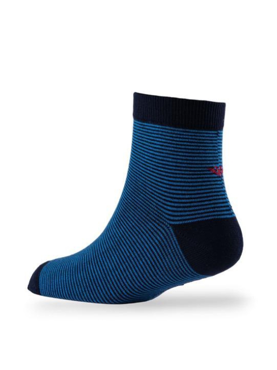 Men Pack Of 2 Striped Cotton Above Ankle Length Socks