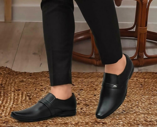 WUGO::Latest Trendy Men Formal Shoes|Black Moccasin Shoes|Office Shoes For Mens & Boys (Free Home Delivery)