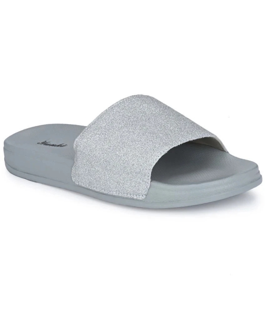 YUUKI - Dark Grey Womens Slide Flip Flop - None