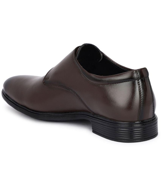 Buxton - Brown Mens Monk Strap Formal Shoes - None