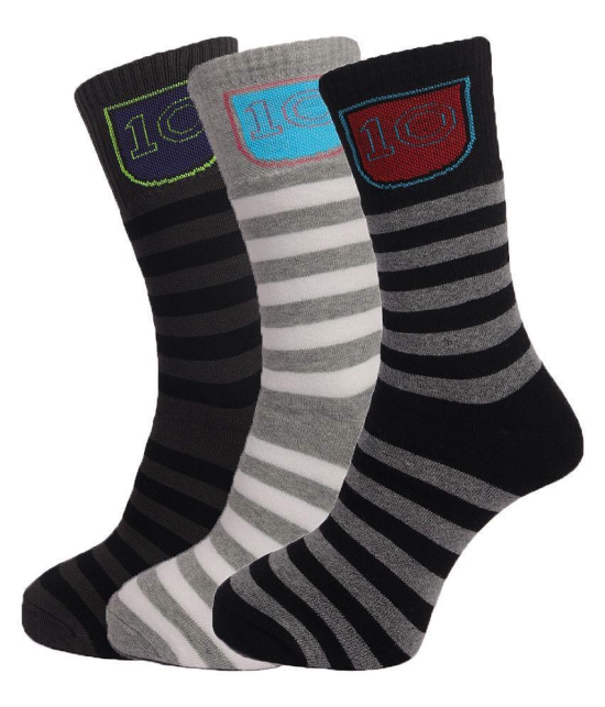 Dollar Socks Multi Casual Full Length Socks Pack of 3 - Multi