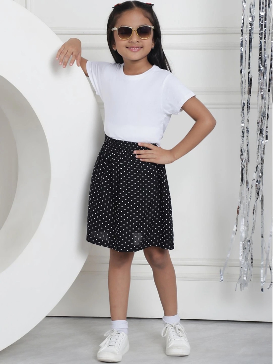 MINI & MING Girls Polka Dots Printed A-Line Skirts