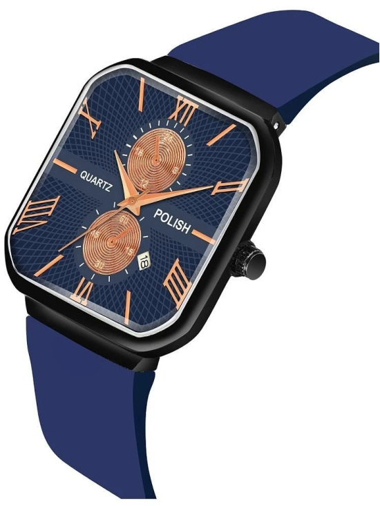 Hala Blue Silicon Analog Mens Watch