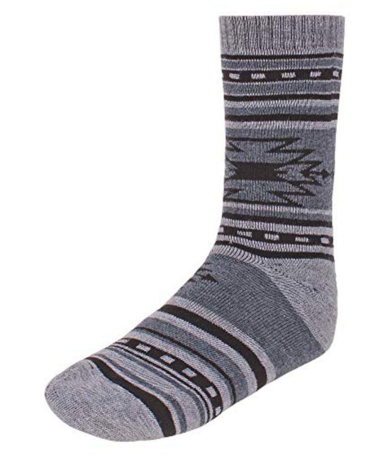 Creature - Woollen Men's Printed Multicolor Mid Length Socks ( Pack of 1 ) - Multicolor