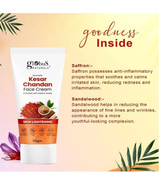 Globus Naturals Kesar Chandan Face Cream, 50gm