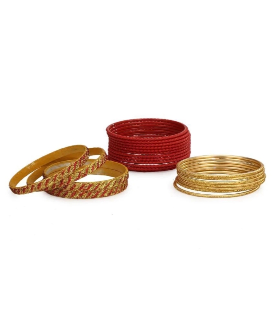 AFAST Colorful Combo Of 2 Metal Bangle Set, For Party And Daily Use, 24 Bangle Each Color - None