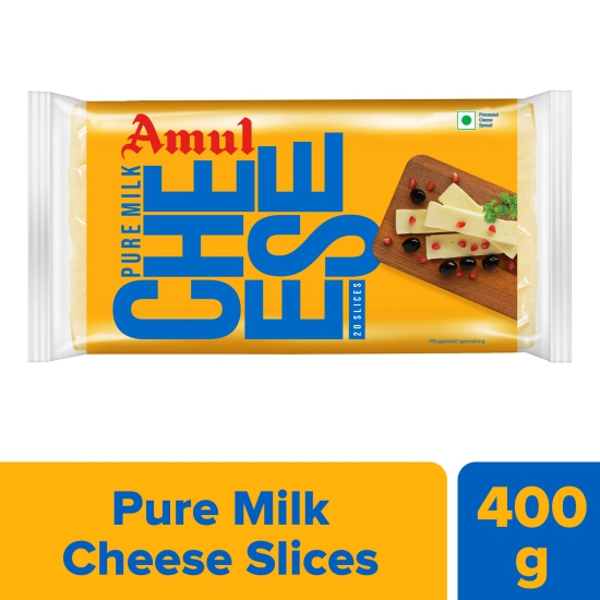 Amul Cheese Slice 400G, 1 Pc