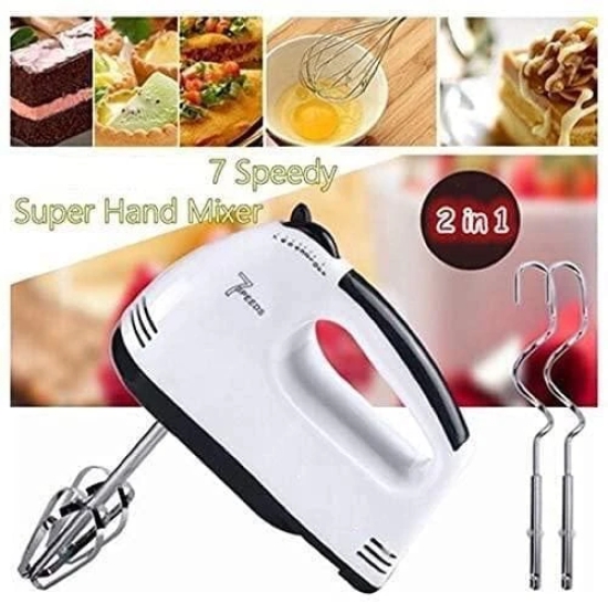 Uttamrobotics Hand Mixer - 7 Speed Egg Beater with Cream Beater