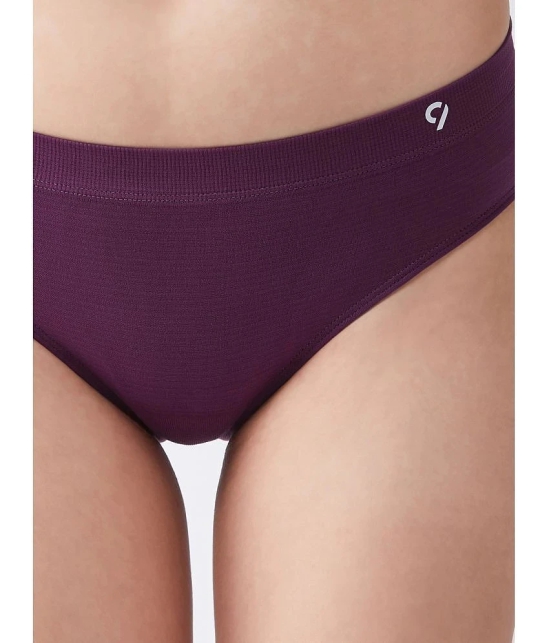 C9 Airwear Purple Nylon Solid Womens Bikini ( Pack of 3 ) - None