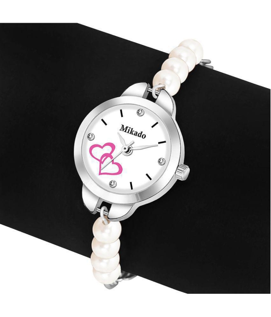 Mikado - White Stainless Steel Analog Womens Watch