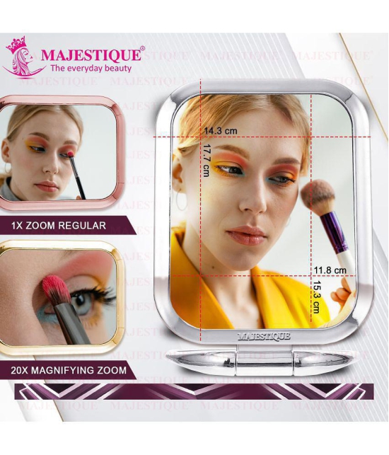 MAJESTIQUE Dual Sided Square Compact Mirror