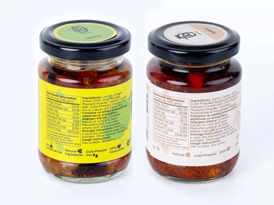 Ta Pickles | Lemon Ginger & Garlic Pickle | 150g [Pack of 2] Combo Made with Cold Pressed Oil | Homemade | Traditional Indian Taste | Natural | No Pre