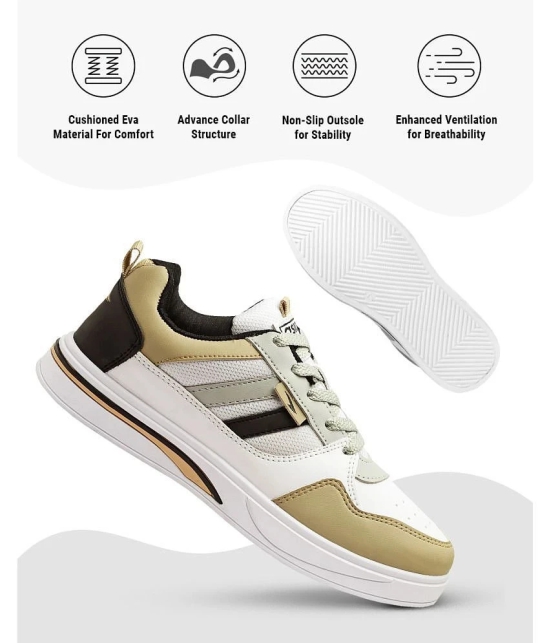 ASIAN SYDNEY-02 Beige Mens Sneakers - None