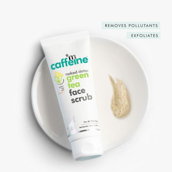 mCaffeine Green Tea Exfoliating Face Scrub (100 g)