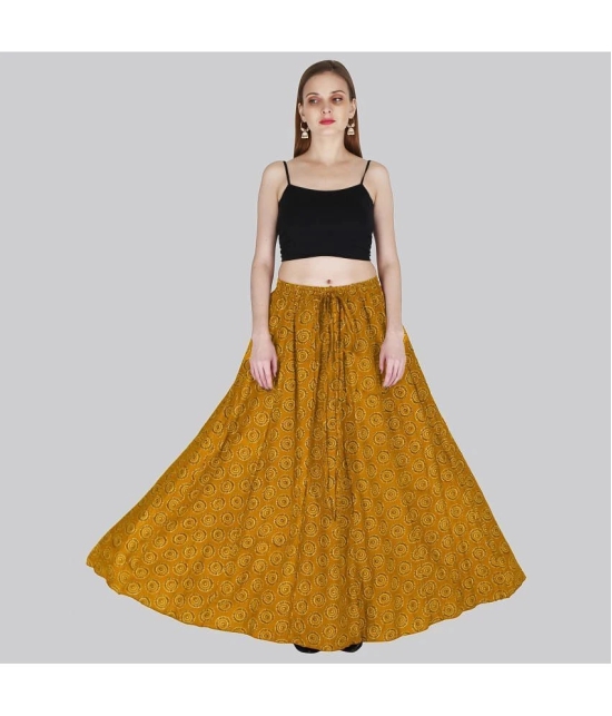 Sttoffa Yellow Cotton Womens Flared Skirt ( Pack of 1 ) - None