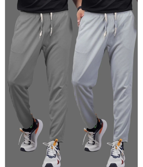 Septem Multicolor Cotton Blend Mens Sports Trackpants ( Pack of 2 ) - None