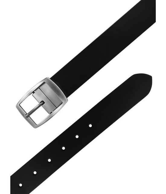 Loopa - Black Faux Leather Mens Formal Belt ( Pack of 1 ) - None