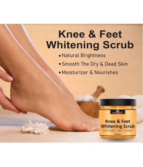 Park Daniel Knee and Feet Cleansing  Body Scrub For Skin Whitening Scrub & Exfoliators 100 gm Pack of 2