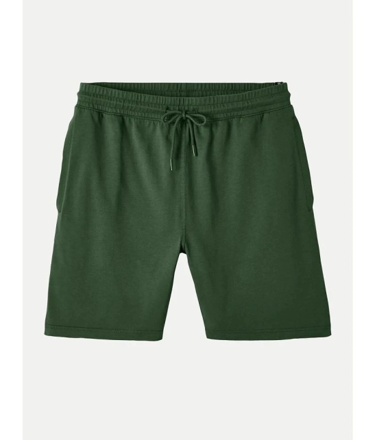 Radprix Green Cotton Mens Shorts ( Pack of 1 ) - None