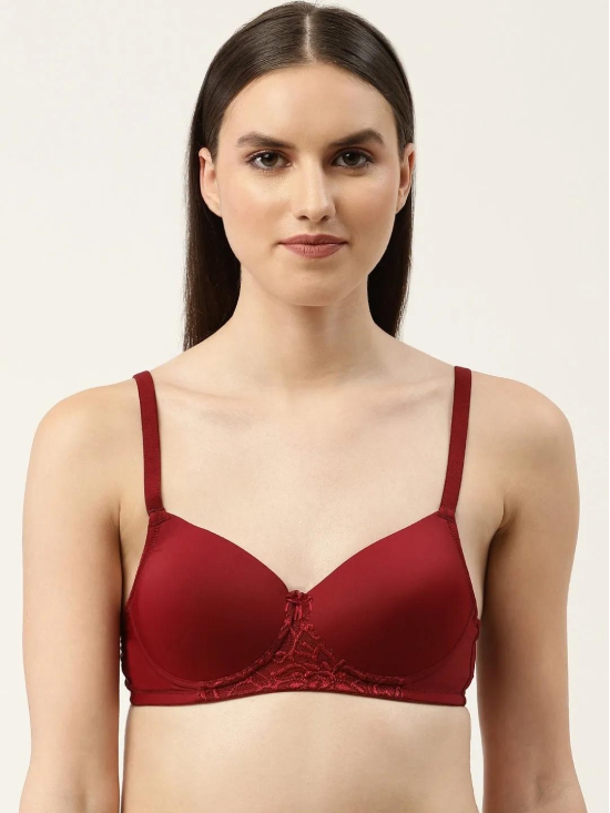 Womens Solid Lightly Padded T-Shirt Bra | BRA-9007-1 |-36D / 100% Polyamide