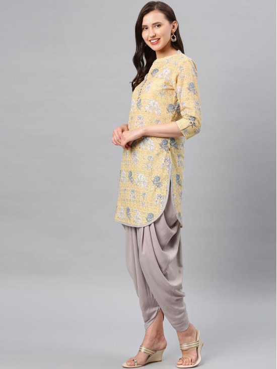 Alena Viscose Kurti With Salwar - Stitched Suit - L