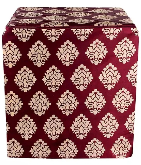 ENTICE Semi-Automatic Washing Machine Cover Compatiable For 8 kg - Maroon - Maroon