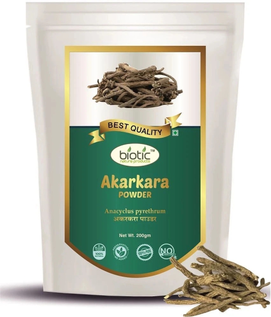 Biotic Akarkara Roots Powder - Pellitory Root Powder 200 gm