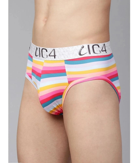 IC4 Pack of 1 Nylon Mens Briefs ( Multicolor ) Brief - None