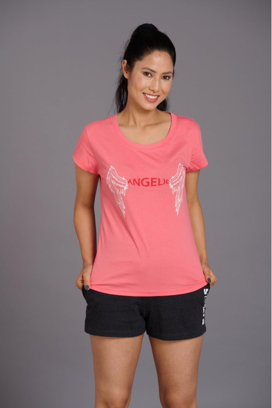 Angelic Pink Oversized T-Shirt for Women