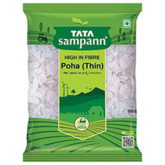 Tata Sampann White Thin Poha, 500g