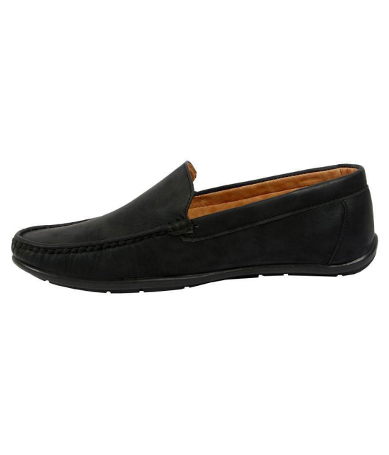 SHOES KINGDOM Black Loafers - 10