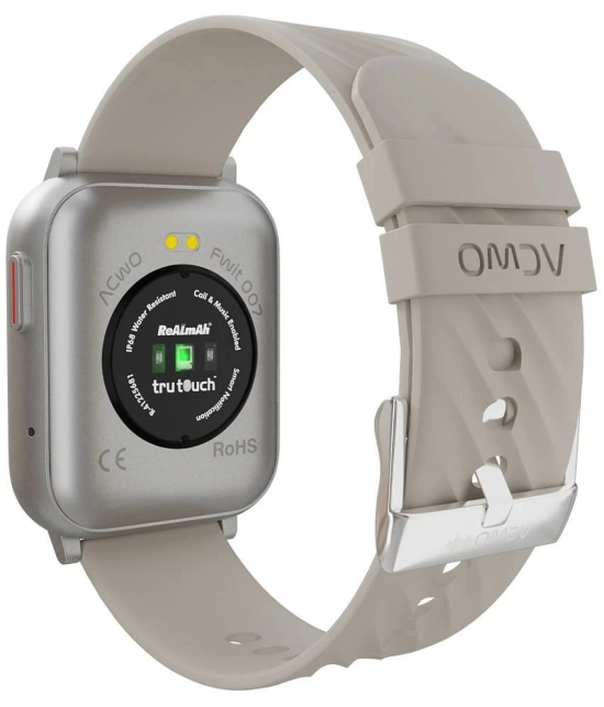 ACwO FwIT 007 English & Hindi BT Calling Grey Smart Watch