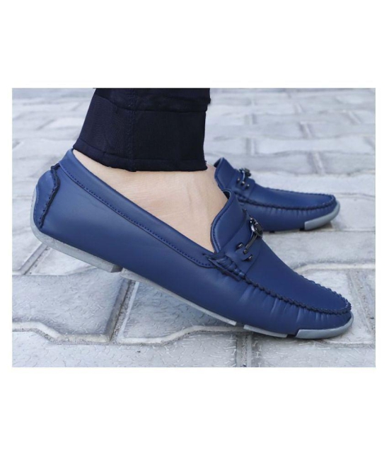 Aadi Blue Loafers - 9