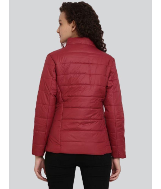 PPTHEFASHIONHUB - Polyester Maroon Puffer Pack of 1 - None