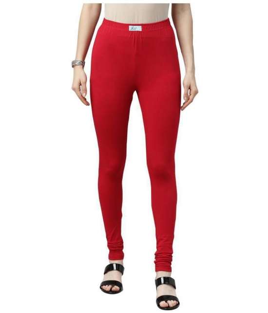 Jcss - Red Lycra Women's Leggings ( Pack of 1 ) - XXL