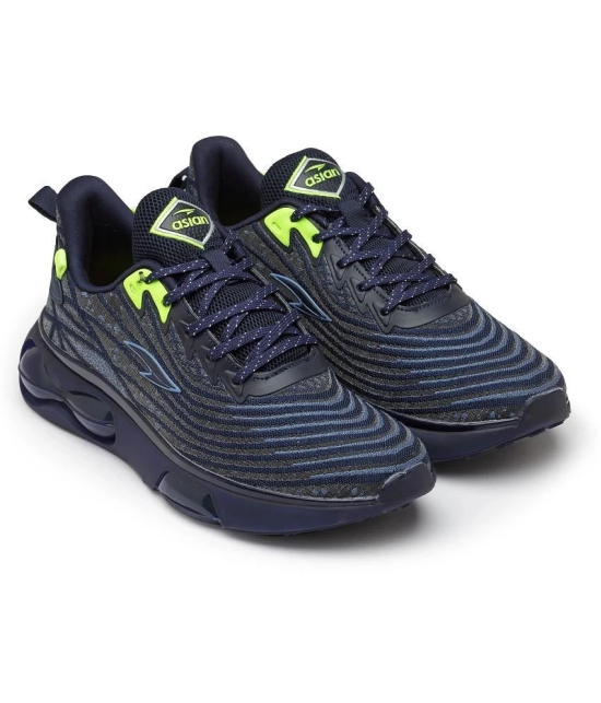 ASIAN AIRWEAVE-02 Navy Mens Sports Running Shoes - None