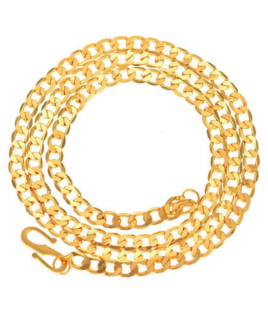 AanyaCentric 22inches Long Gold Plated Chain for Men Women Girls Boys - None