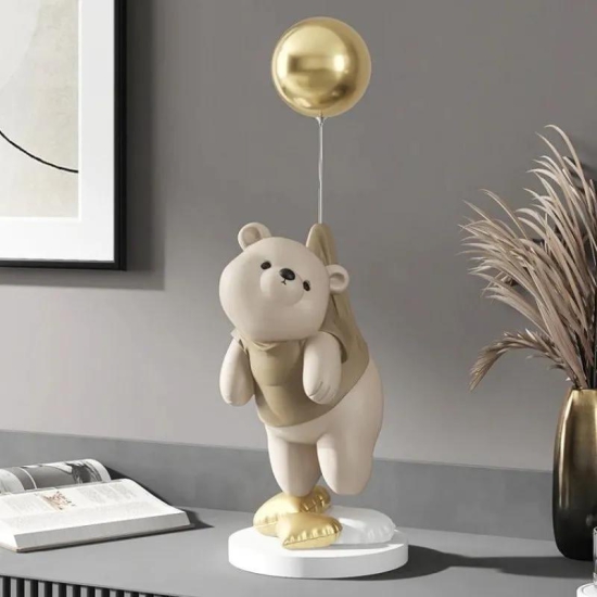 POLAR BEAR BALLOON DECOR-Beige