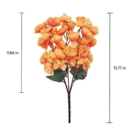 Cherry Blossom Artificial Flowers Orange