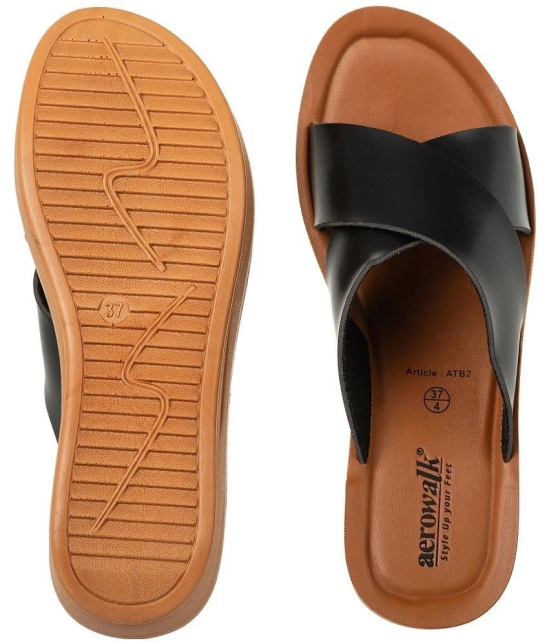 Aerowalk Black Womens Slipper - None