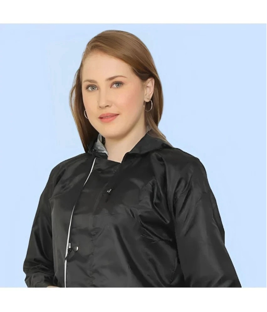 PPTHEFASHIONHUB Long Raincoat - Black - None